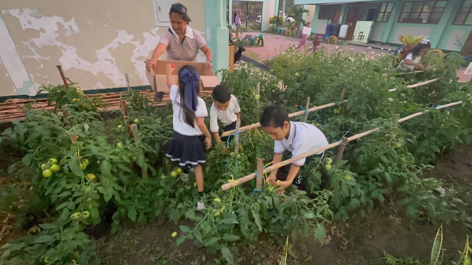 Niños jugando y aprendiendo sobre ecología