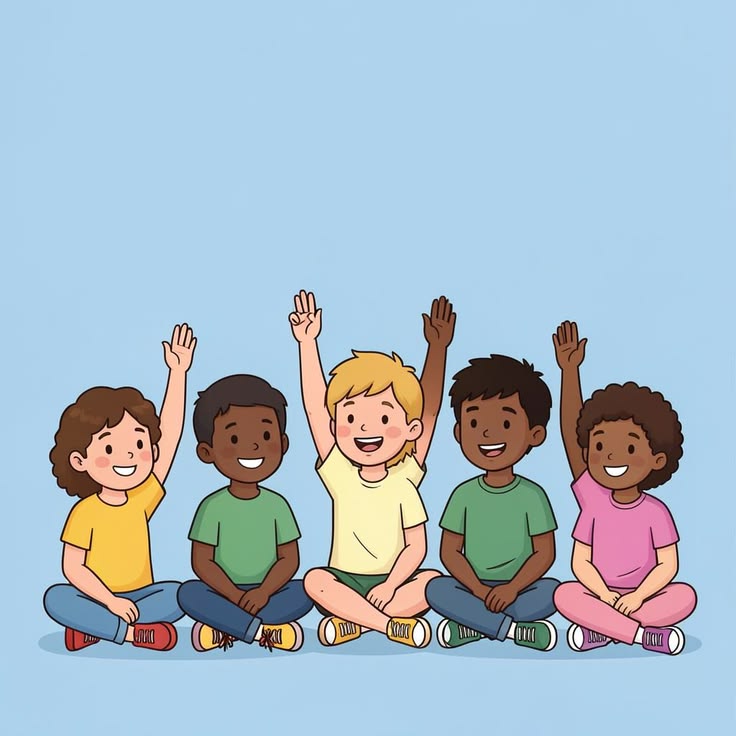 Niños representando a su comunidad